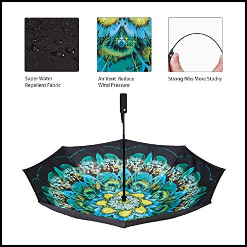 Automatic Folding Inverted Windproof Uv Protectio… - image 5